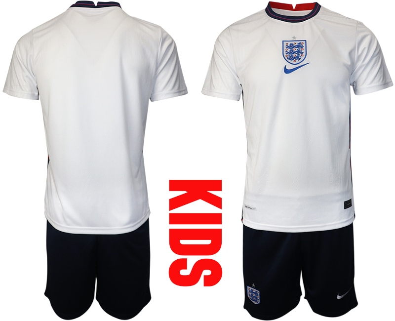 2021 European Cup England home Youth white soccer jerseys->youth soccer jersey->Youth Jersey